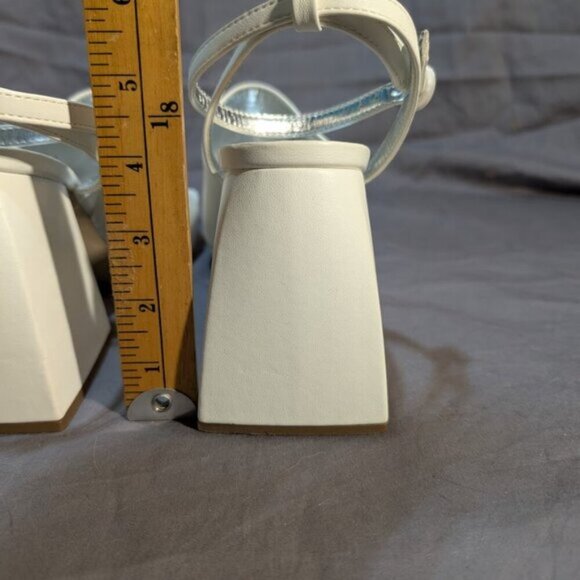 Circus NY by Sam Edelman Women's Miranda Two Piece Platform Sandals - White 9.5 - Picture 9 of 14